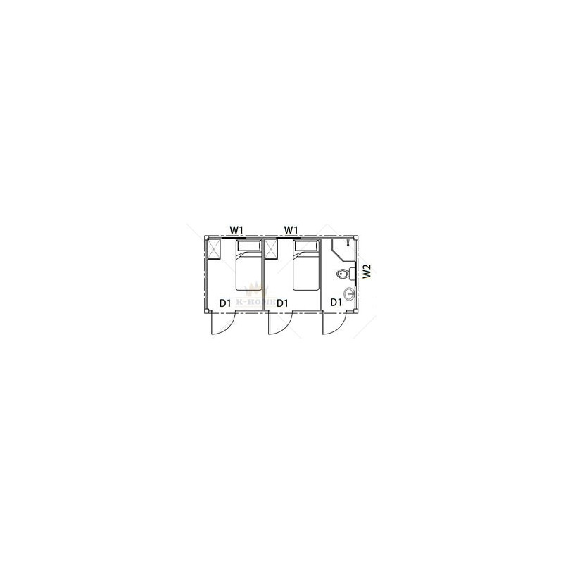 Tiny House Préfabriquée K-Home | Prix Chine: 10762€ | Tiny House Marke