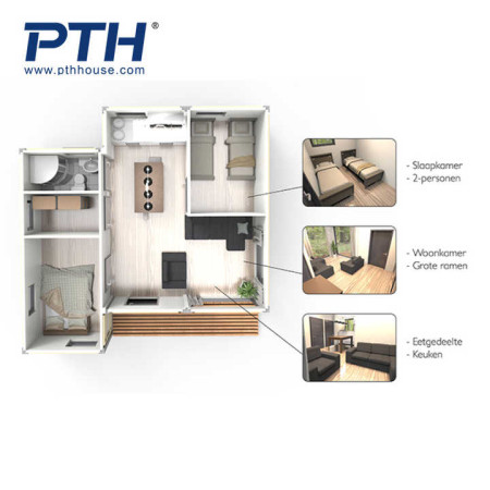 Tiny House 150m² PTH: Qualité Chinoise à 34608€ | Tiny House Market